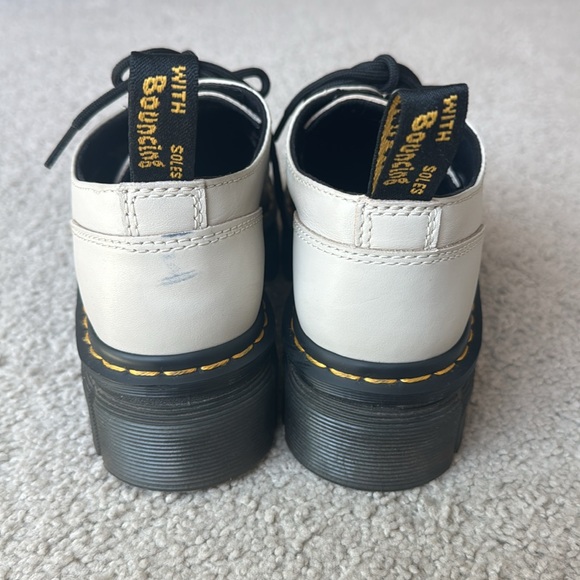 Dr. Martens White/Off White Platform Shoes - Picture 4 of 6